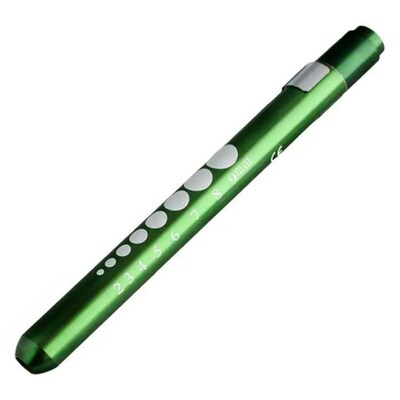 1PCS Reusable LED Medical Penlight Flashlight With Pupil Gau