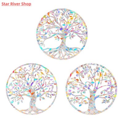 Rainbow-Suncatcher Window Stickers PVC Reflective Life Trees