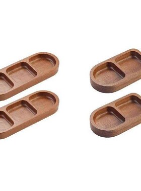 Solid Wood Rectangular Tray Seasoning Tray Breakfast Food