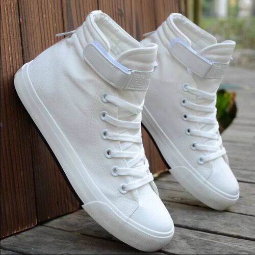 Men Shoes High Top White Canvas Shoe 2021 Summer New Mens Sn
