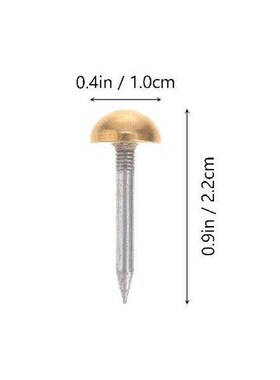 20 Pcs Copper Hemispherical Decorative Nails Furniture
