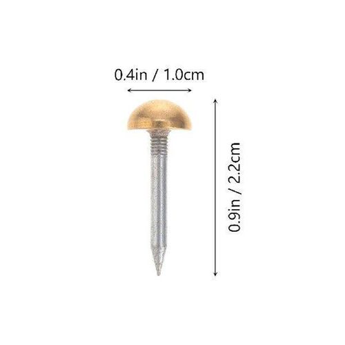 20 Pcs Copper Hemispherical Decorative Nails Furniture