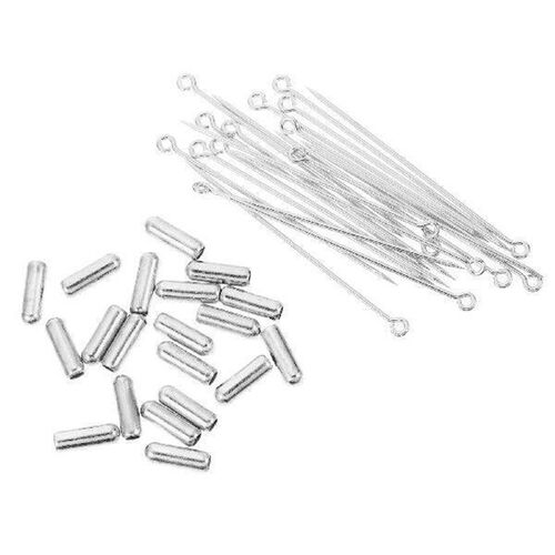 20 Pcs Slot Pin Breast Pins Safety Lapel for Men Earring