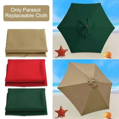 2/2.7/3m Parasol Replaceable Cloth without Stand Outdoor Gar