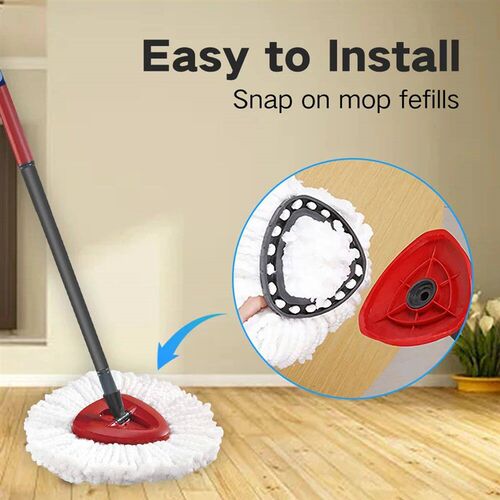 2 pcs Mop head for O-cedar/Vileda Spin Mop,Replacement Mop R