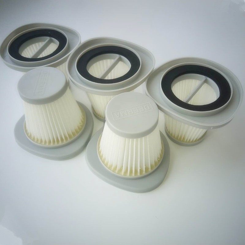 10个装德尔玛吸尘器配件滤芯过滤网滤棉海帕DX118C DX8C专用