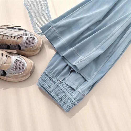 Tencel Jeans Womens Thin Korean-style High-waist Slimming S