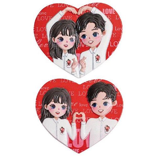 2 Pcs Shape Fridge Magnets Kitchen Accessories Valentine