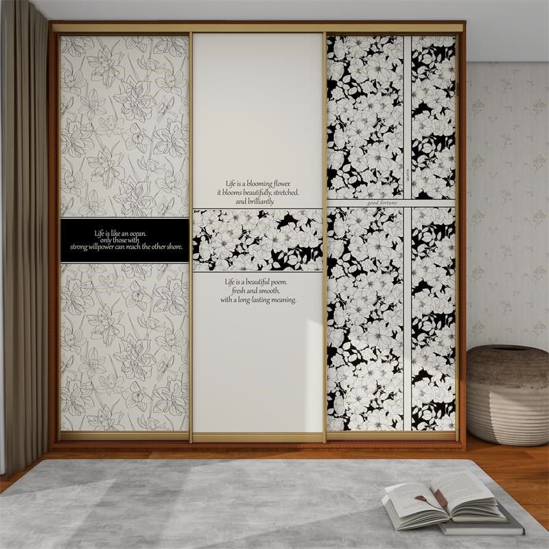 法式衣柜门贴纸自粘卧室客厅隔断玻璃门推拉门贴膜家居改造墙纸贴,家居饰品,软装墙贴,淘宝优惠券,粉丝福利购,淘宝优惠卷