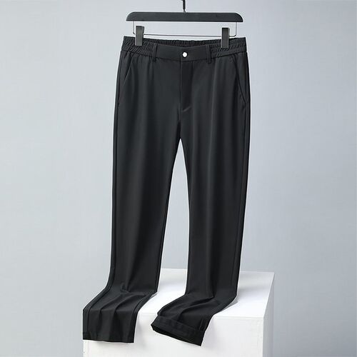 Waterproof Oil Stain Summer High Stetch Ice Silk Pants Mens