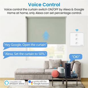 LoraTap Curtain Blinds Pushbutton Switch Tuya Smart Life App