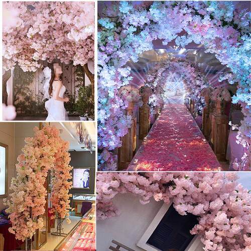 80CM Imitation Cherry Blossom Artificial Flower Silk Cloth L