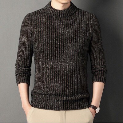 Winter Menswear Knitwear Thick Elastic Slimfit Halfturtlenec