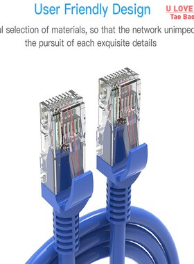 Blue Ethernet Internet LAN CAT5e Network Cable for Computer