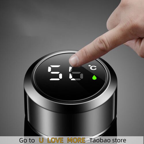 Portable Smart Vacuum Cup Water Bottle  Keep Warm And Cool T
