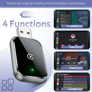 Adapter For Wireless Wired Carplay Convert B63B Iphone