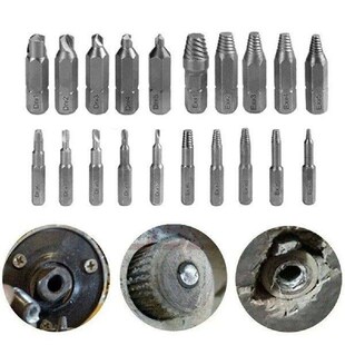 10Pcs 4mm 6.35mm Damaged Screw Extractor Drill Bits