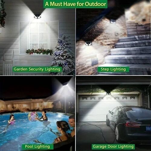 100LED solar wall light outdoor lighting waterproof Solar Li