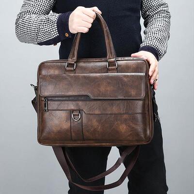 High Quality Men Briefcases Bag For 14 inch Laptop Business