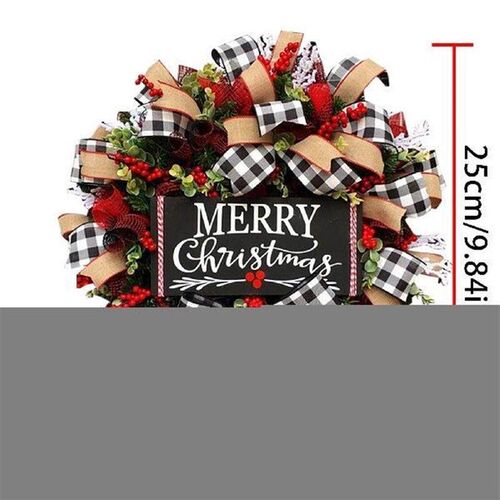 25CM Hot Christmas Wreath New Year Window Door Decoration