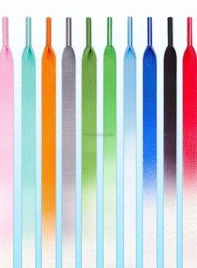 1Pair Gradient Shoelaces Rainbow Laces Colorful Flat Shoelac