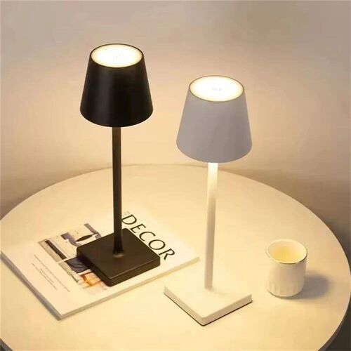Wireless Bottle Table Lamp Touch Control of 3 Colors and Ste