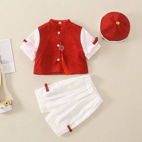 Baby 1 Years Old Catch Week Tang Suit Baby Hundred Days Old