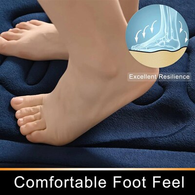 Bathroom anti slip floor mat soft bathroom mat water absorbi