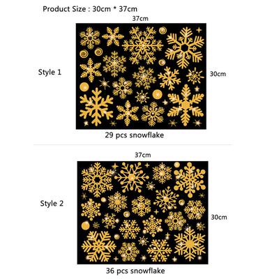 Glitter Effect Snowflake Electrostatic Wall er Christmas Kid