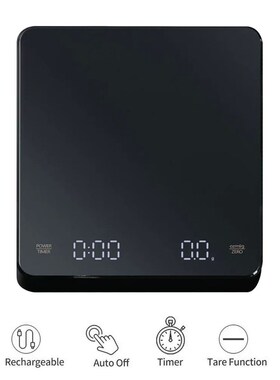 Digital Coffee Scale with Timer LED Screen Espresso USB 3kg