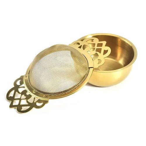 1pc Tea Strainer Double Ear Fine Mesh Stainless Steel Spice
