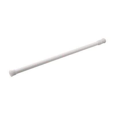 Curtain Rod Curtain Rail Pole Metal Telescopic Rod White
