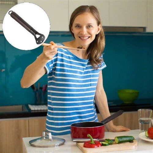 Pot Handle Convenient Griddles Frying Pan Wooden Long Grip
