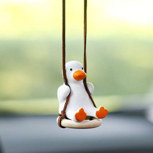 Adorable Duck Car Ornaments for Women, Tire Swing Interior M