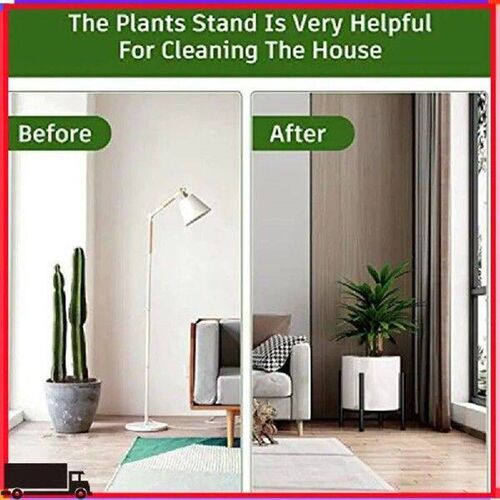 Premium Metal Black Plant Stand Simple Style Flower Pot For