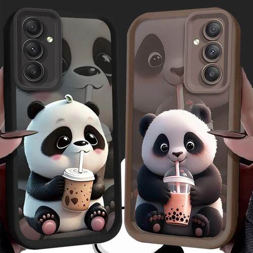 Drink Tea Milk Panda Case for  Galaxy A55 A15 A35 A25 A05 A0