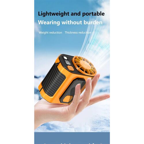 New waist-mounted fan cooling high-temperature outdoor work