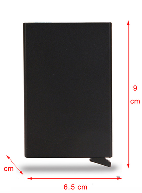 Rfid Smart Wallet Card Holder Metal Thin Slim Men Women Wall