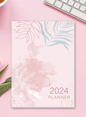 2024 A4 Calendar Week Calendar 12 Month Plan Planning Notebo