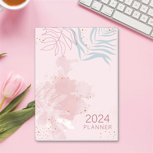 2024 A4 Calendar Week Calendar 12 Month Plan Planning Notebo