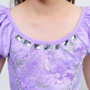 Purple  Princess Sofia Dress for Girl Kids Cosplay Costume P