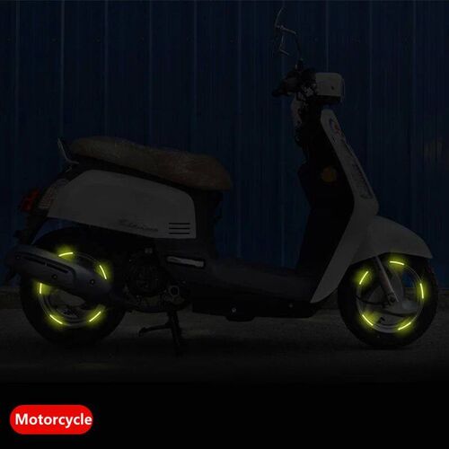 Car Wheel Hub Reflective Stripes Door Handle Safety Warning