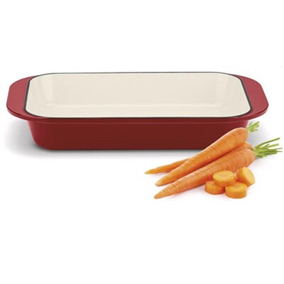 Cast Iron Roasting Lasagna Pan Rectangular Roaster Cooking