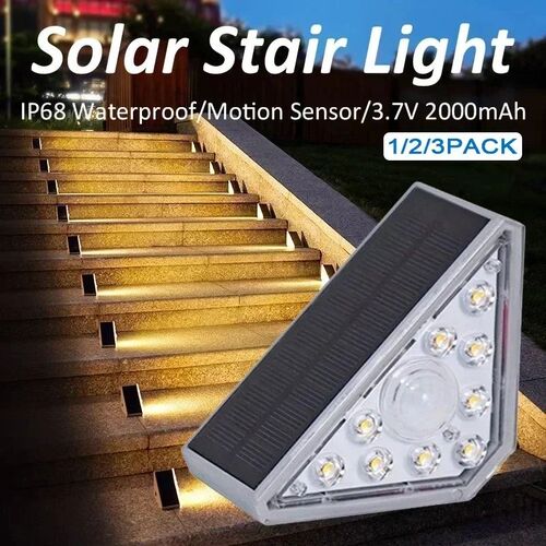 LED Step Lamp Stair Light Outdoor IP67 Waterproof Solar Ligh