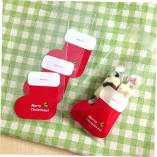 Christmas Mini Stocking Boots Packaging 100Pcs Cookies Lot