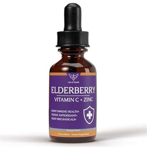 Elderberry Vitamin C and Zinc  Immune Support Supplement