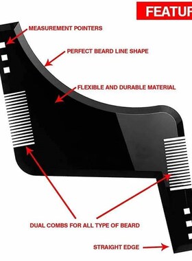 Men Beard Comb Beard Care Template Beard Brush Moustache Mou
