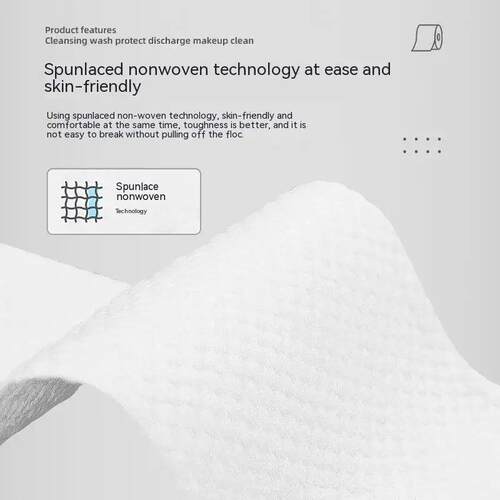 6 Packs Soft Absorbent Disposable Face Towel Thick Cotton Fa