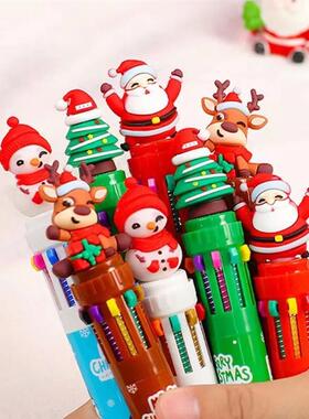 5-20 Pcs Christmas Cartoon Ten Color Pens for Children Birth