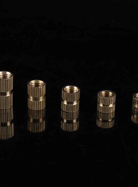 140pcs M6 Nuts Cylinder Knurled Threaded Round Insert Embedd